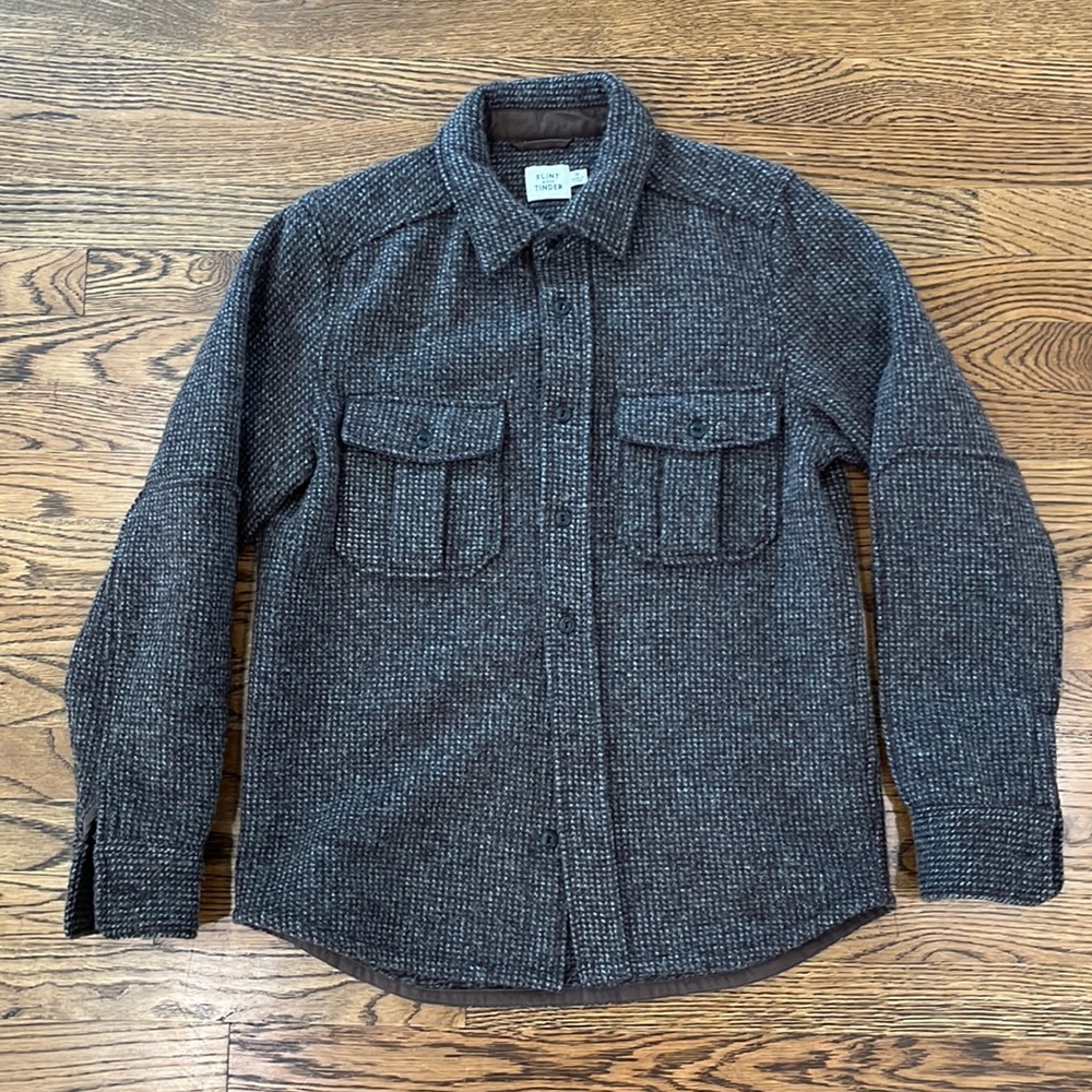 Flint and Tinder wool blend overshirt